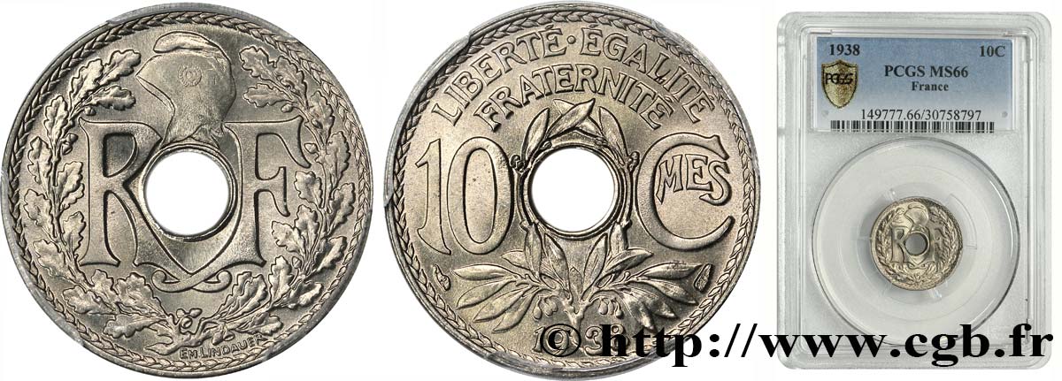 10 centimes Lindauer 1938  F.138/25 MS66 