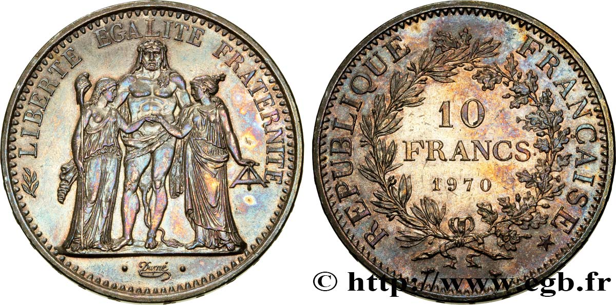 10 francs Hercule 1970  F.364/9 AU58 