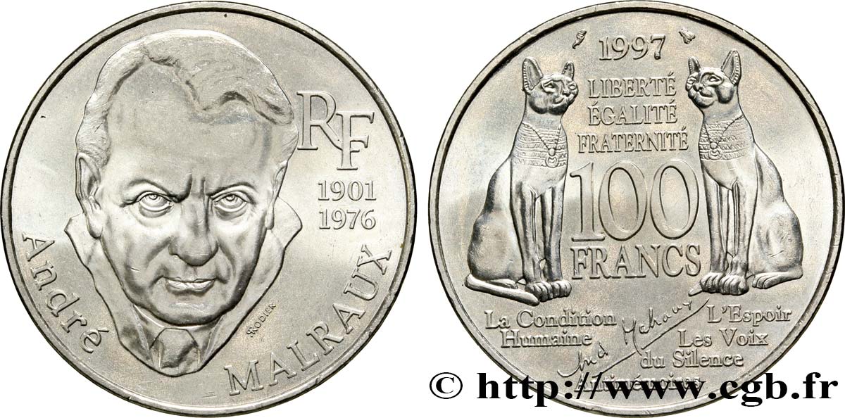 100 francs Malraux 1997  F.465/2 SUP60 