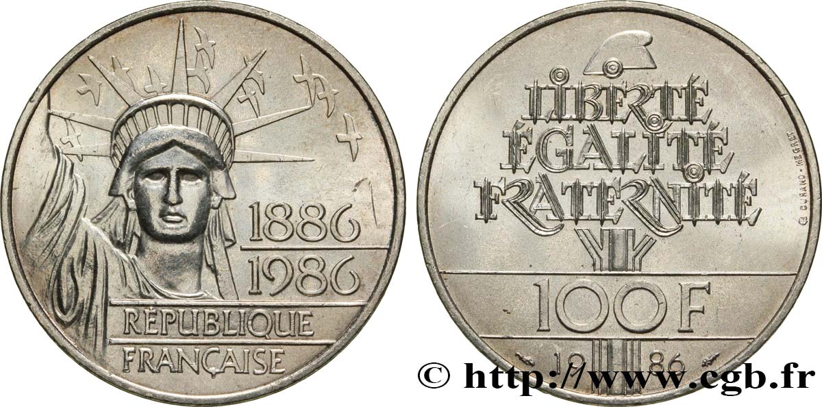100 francs Liberté (Statue de la) 1986  F.454/2 SPL 