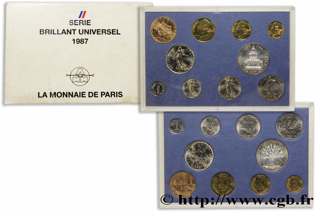 Série Brillant Universel 1987 Paris F.5200/6 FDC70 