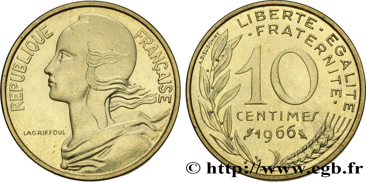 10 centimes Marianne 1966 Paris F.144/6 MS 