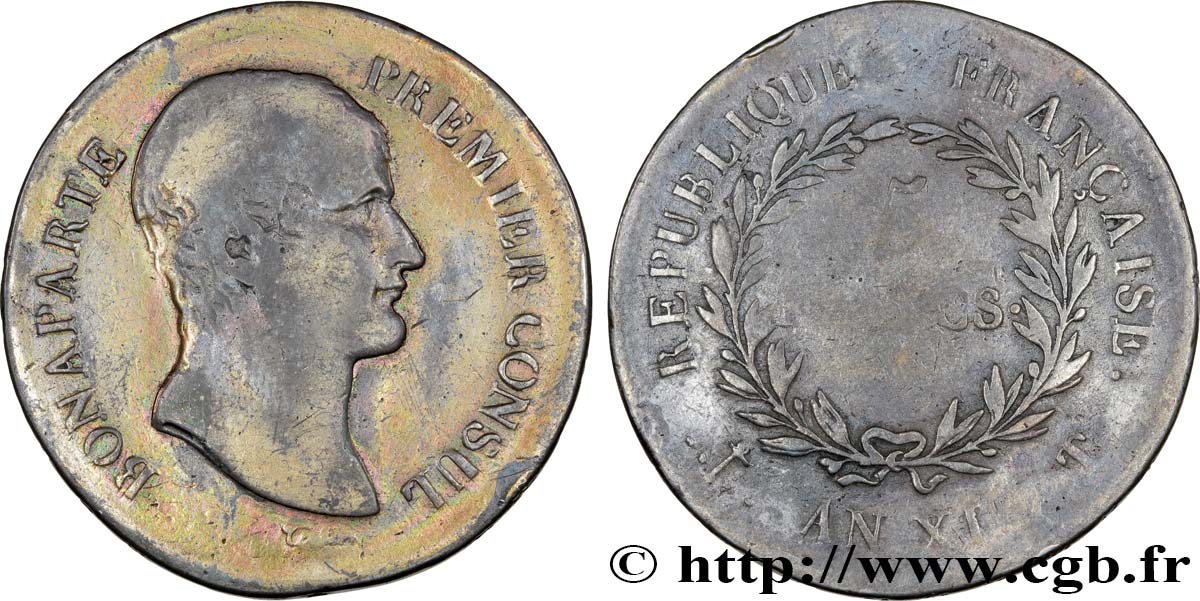 5 francs Bonaparte Premier Consul 1803 Nantes F.301/8 SGE10 