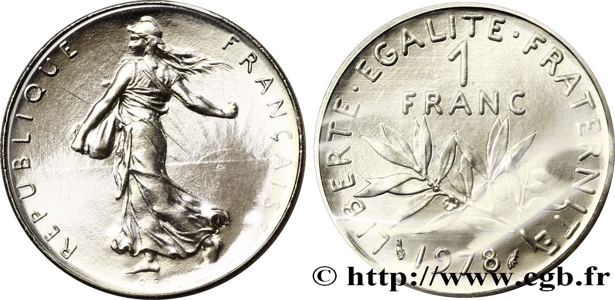 1 franc Semeuse, nickel 1978 Pessac F.226/23 MS68 