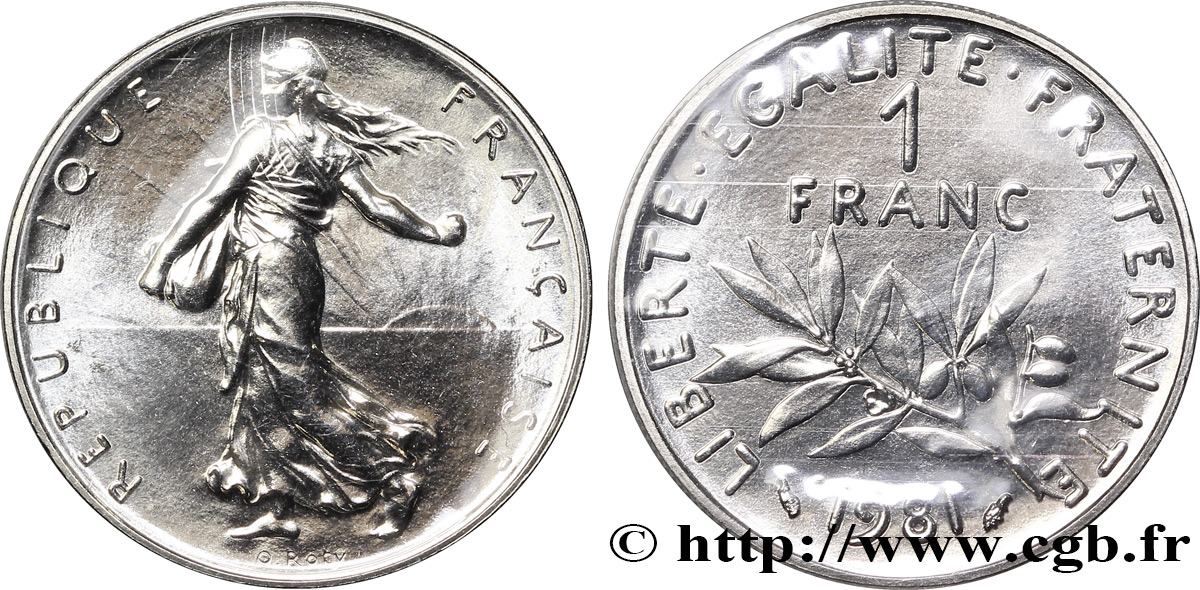 1 franc Semeuse, nickel 1981 Pessac F.226/26 MS70 