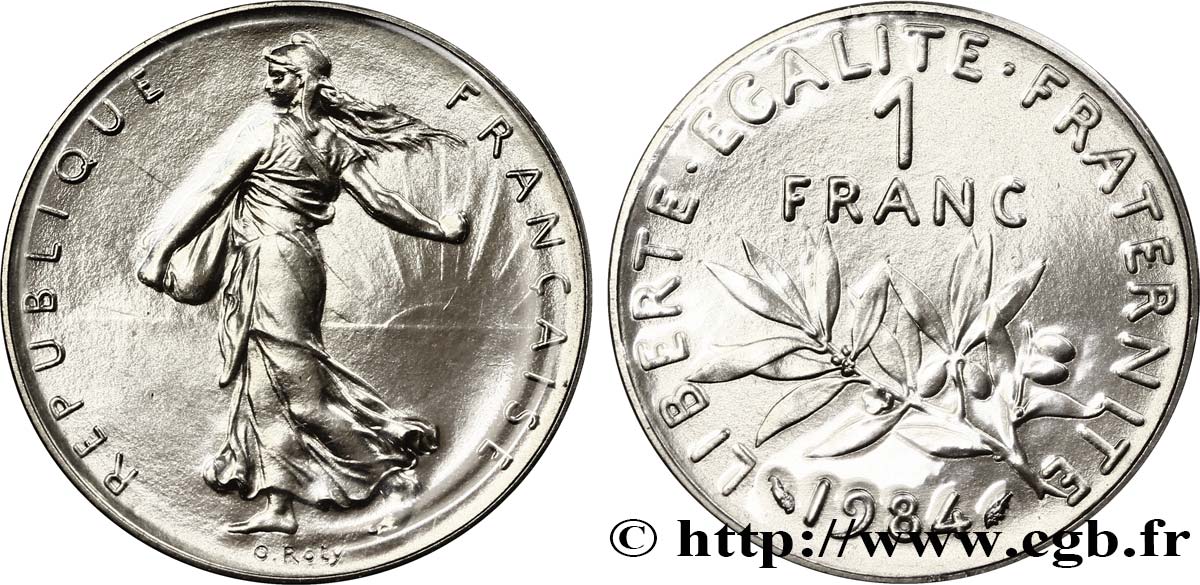 1 franc Semeuse, nickel 1984 Pessac F.226/29 ST70 