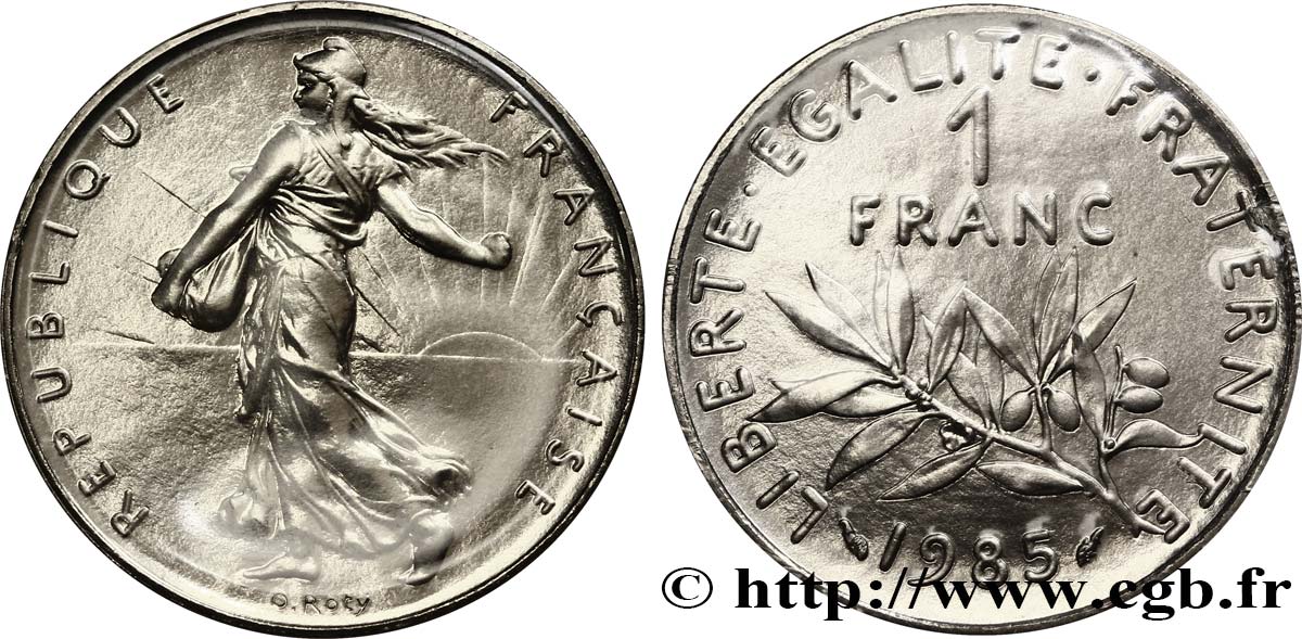 1 franc Semeuse, nickel 1985 Pessac F.226/30 MS68 