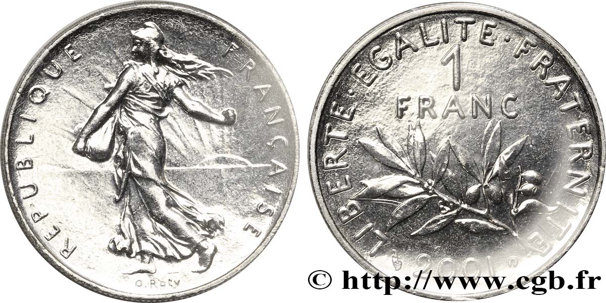 1 franc Semeuse, nickel 2001 Pessac F.226/49 FDC68 