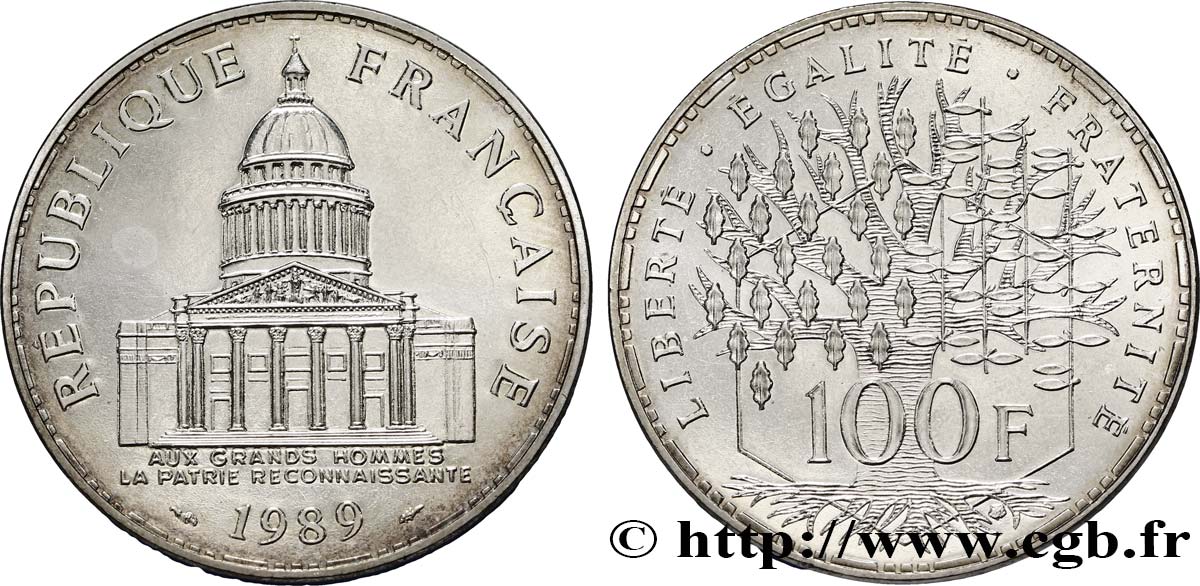 100 francs Panthéon 1989  F.451/9 fST 