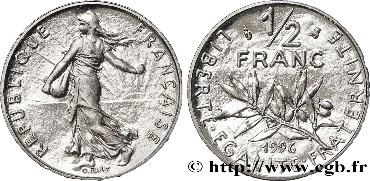 1/2 franc Semeuse 1996 Pessac F.198/39 ST68 