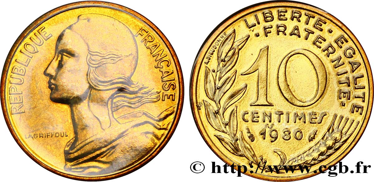 10 centimes Marianne 1980 Pessac F.144/20 ST 