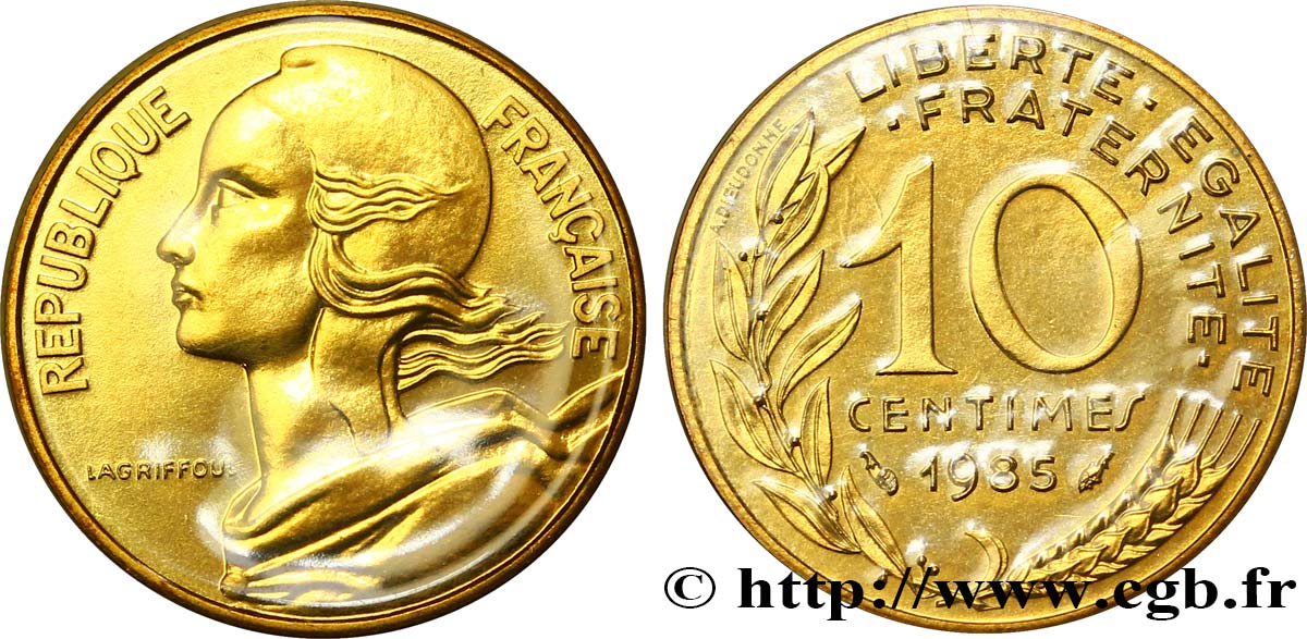 10 centimes Marianne 1985 Pessac F.144/25 MS68 