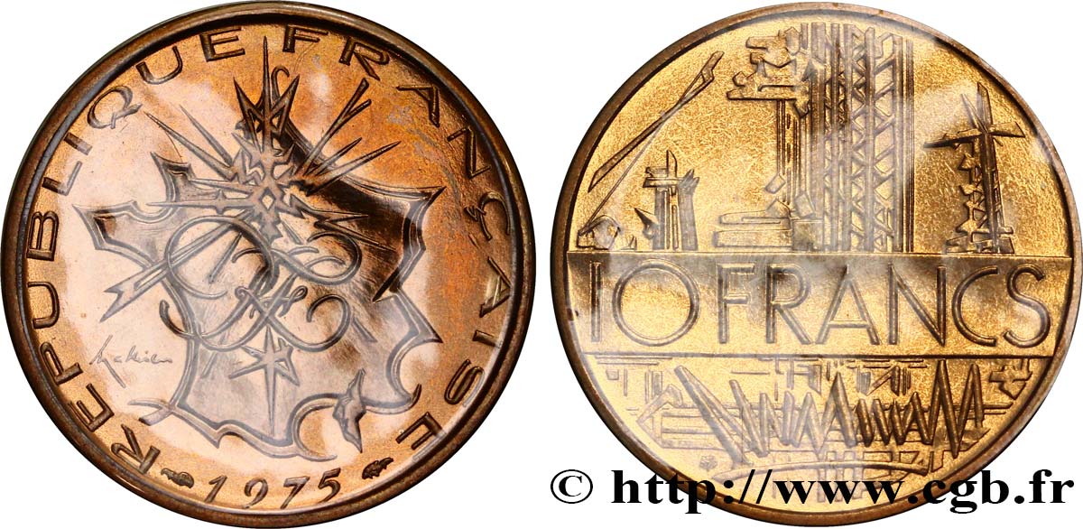 10 francs Mathieu, Tranche B 1975 Pessac F.365/3 FDC68 