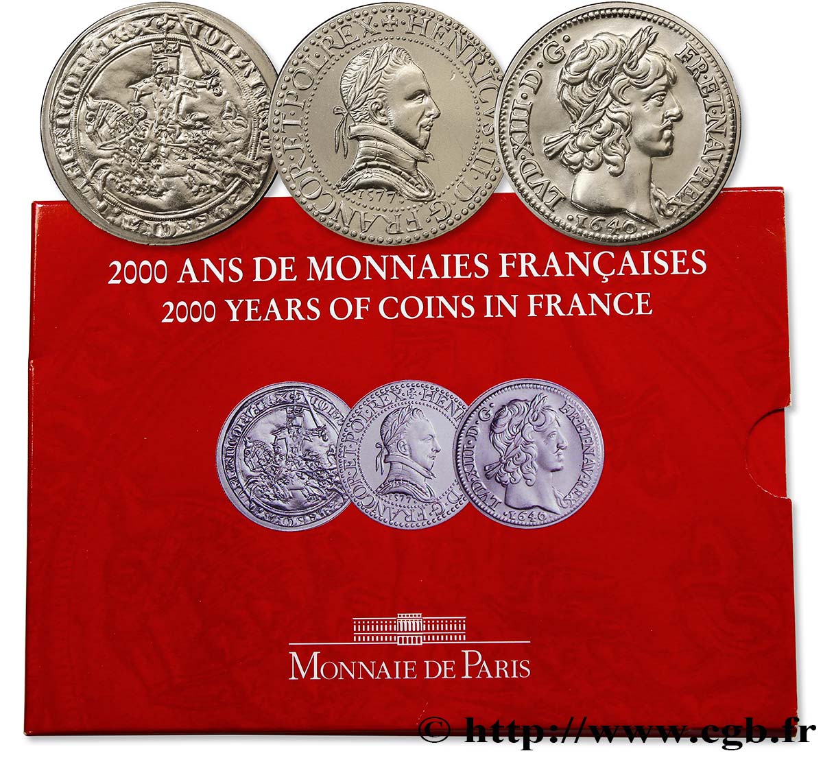 Série Brillant Universel 5 francs “Henri III, Jean le Bon, Louis XIII” 2000 Paris F.5200/30 ST 
