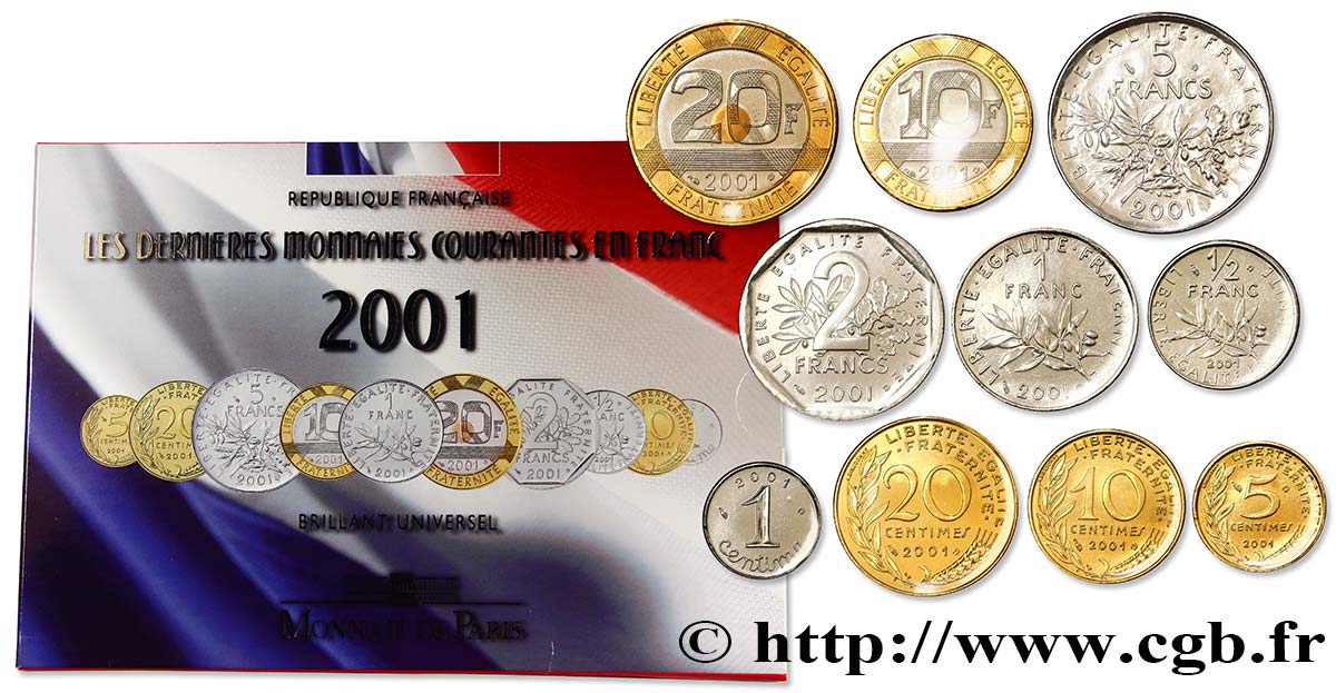 Série Brillant Universel 2001 Paris F.5200 33 FDC70 