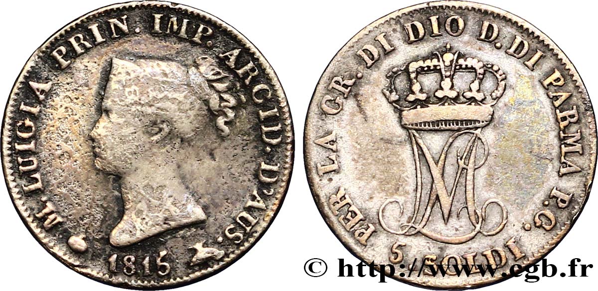 5 soldi 1815  Milan M.122  BC30 