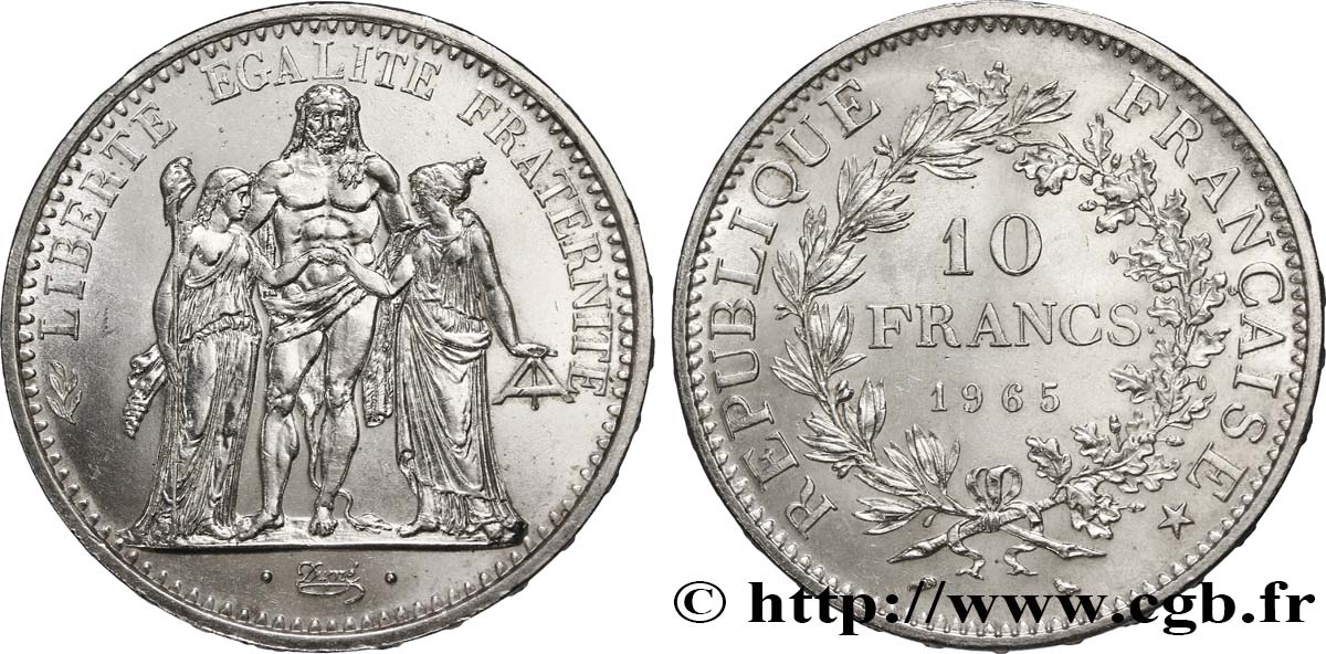 10 francs Hercule 1965  F.364/3 SUP62 