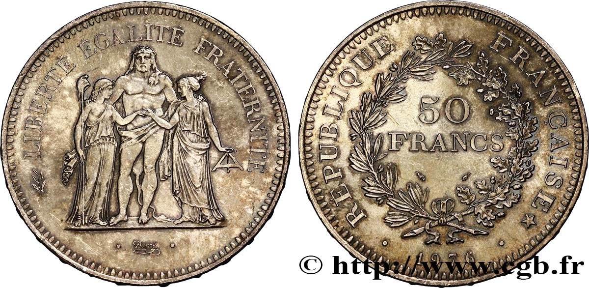 50 francs Hercule 1976  F.427/4 VZ60 