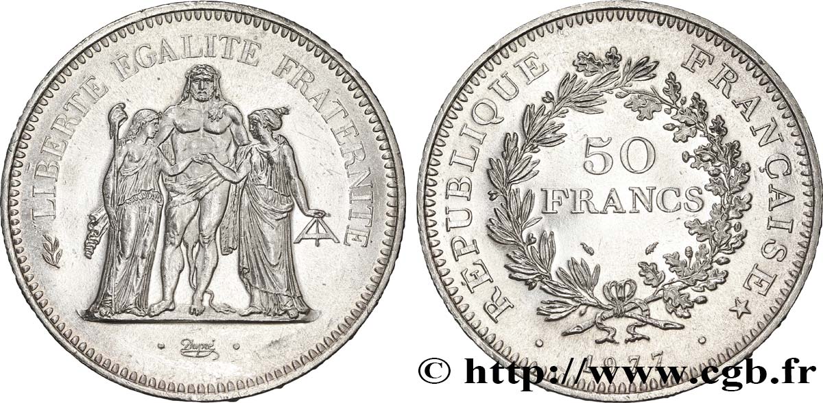 50 francs Hercule 1977  F.427/5 SUP60 