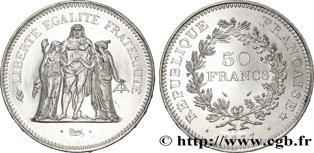 50 francs Hercule 1977  F.427/5 SPL62 