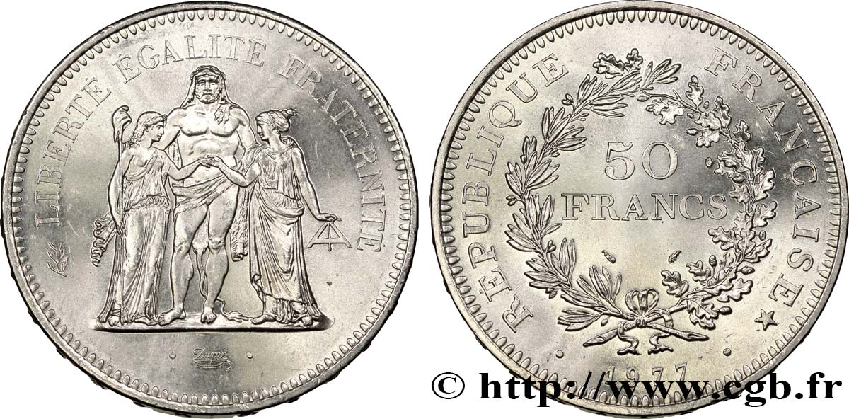 50 francs Hercule 1977  F.427/5 SPL63 