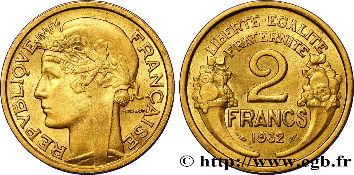 2 francs Morlon 1932  F.268/3 SUP62 