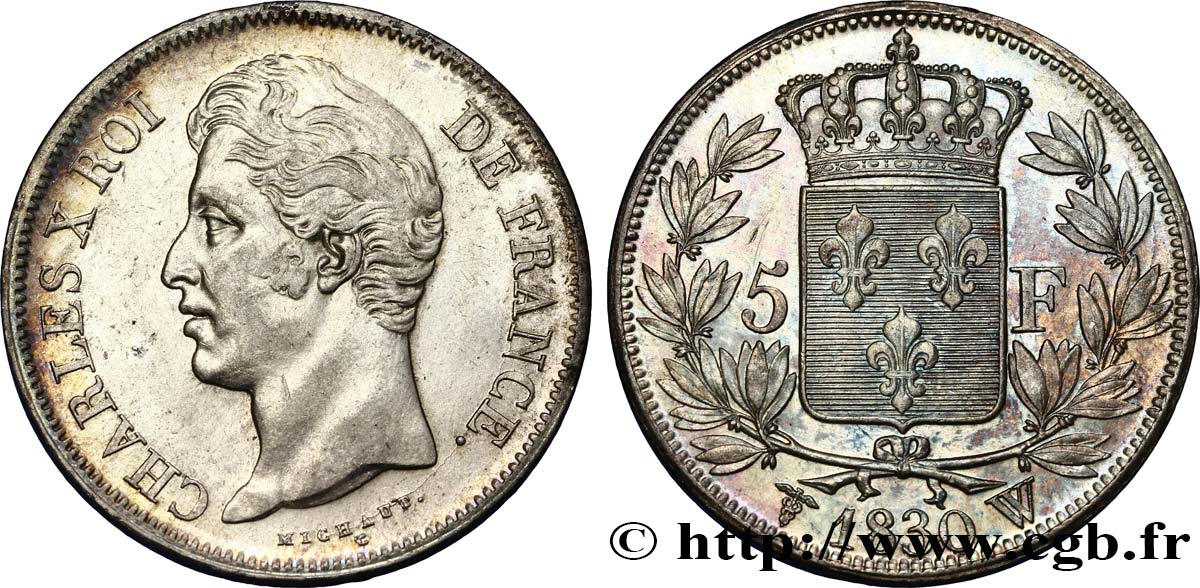 5 francs Charles X, 2e type 1830 Lille F.311/52 MBC52 