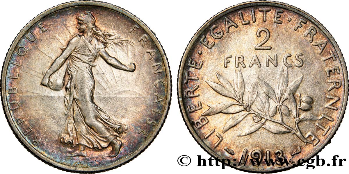 2 francs Semeuse 1913  F.266/14 TTB45 