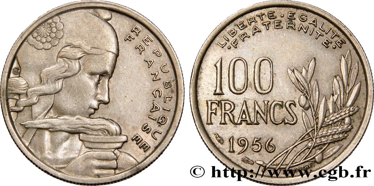 100 francs Cochet 1956  F.450/8 TTB48 