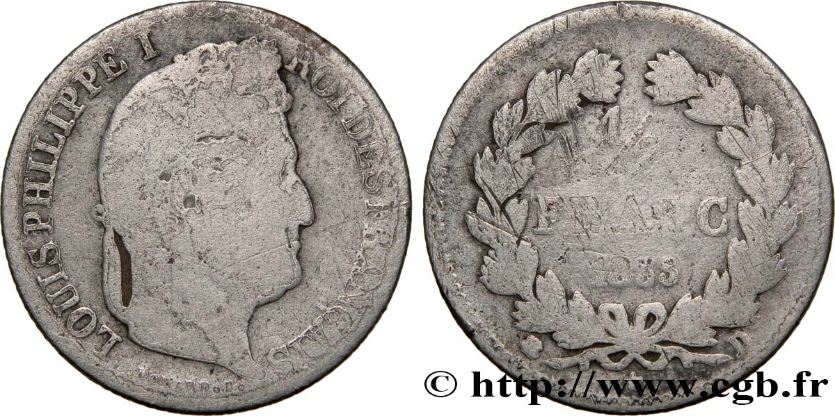 1/2 franc Louis-Philippe 1835 Lyon F.182/56 AB3 