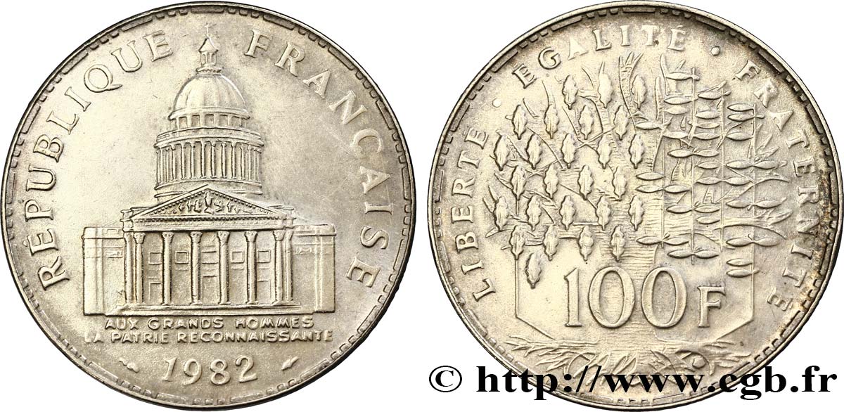 Faux de 100 francs Panthéon 1982  F.451/2 var. EBC55 