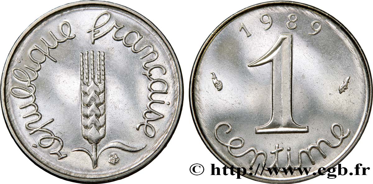 1 centime Épi 1989 Pessac F.106/46 FDC68 