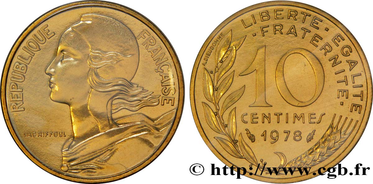 10 centimes Marianne 1978 Pessac F.144/18 MS68 