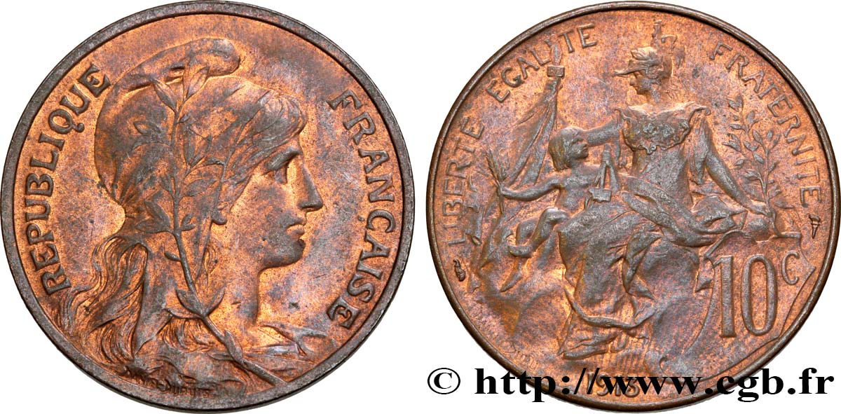 10 centimes Daniel-Dupuis 1913  F.136/22 VZ58 