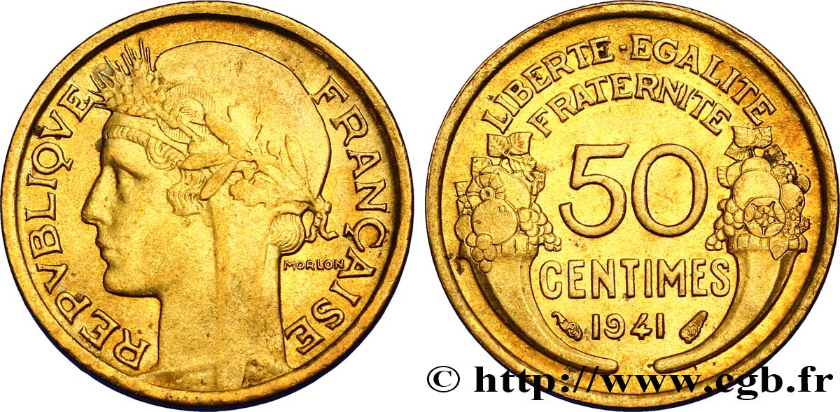 50 centimes Morlon 1941  F.192/18 fST63 