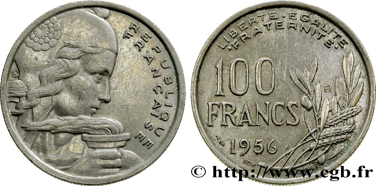 100 francs Cochet 1956 Beaumont-le-Roger F.450/9 SS45 