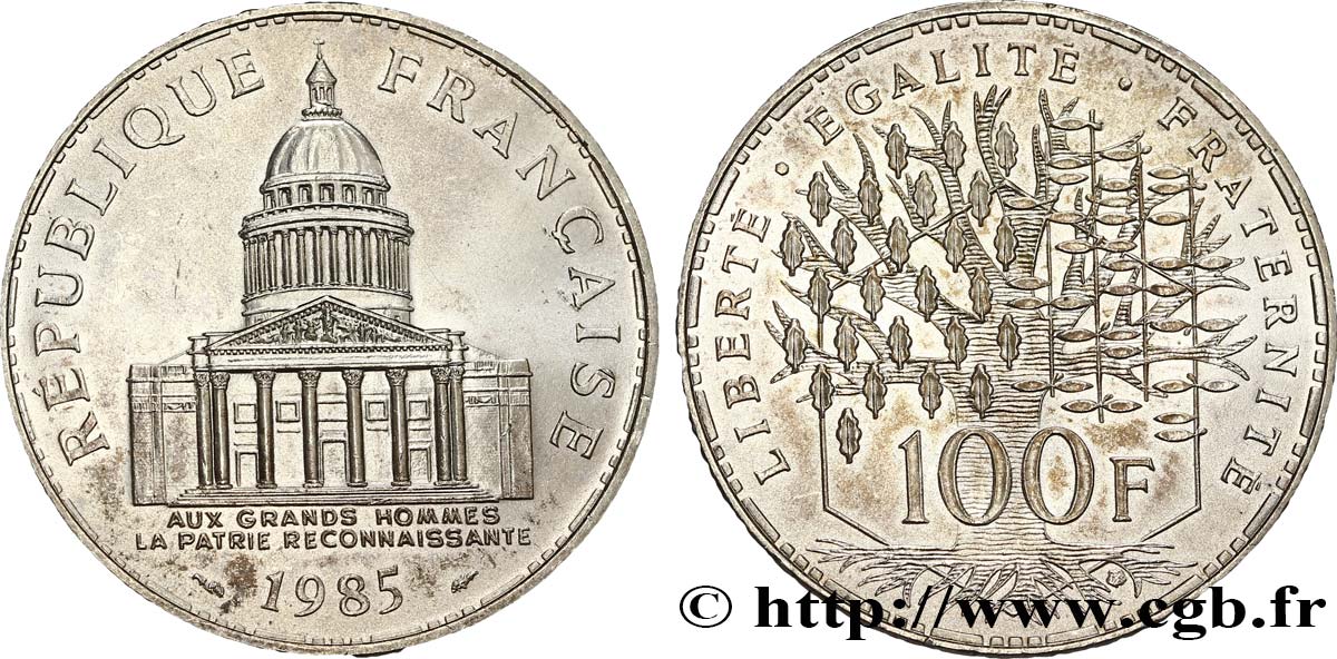 100 francs Panthéon 1985  F.451/5 SUP55 
