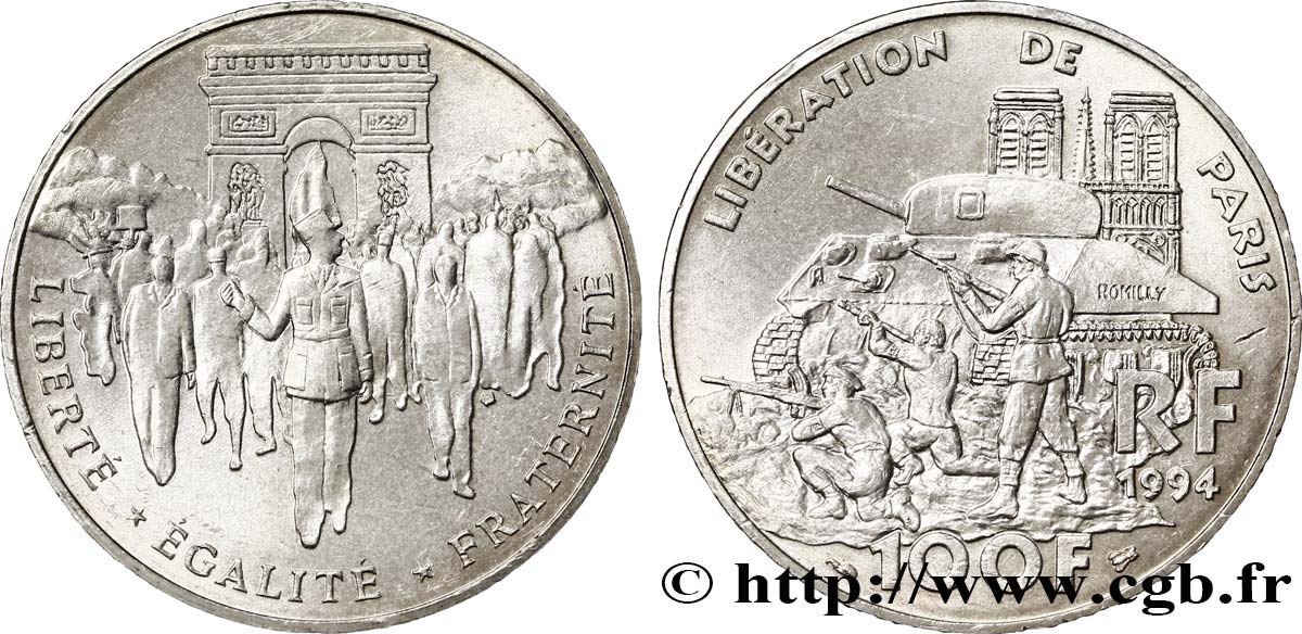 100 francs Libération de Paris 1994  F.462/2 SPL62 