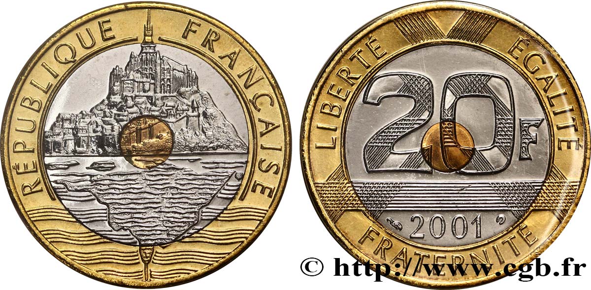 20 francs Mont Saint-Michel 2001 Pessac F.403/17 FDC68 