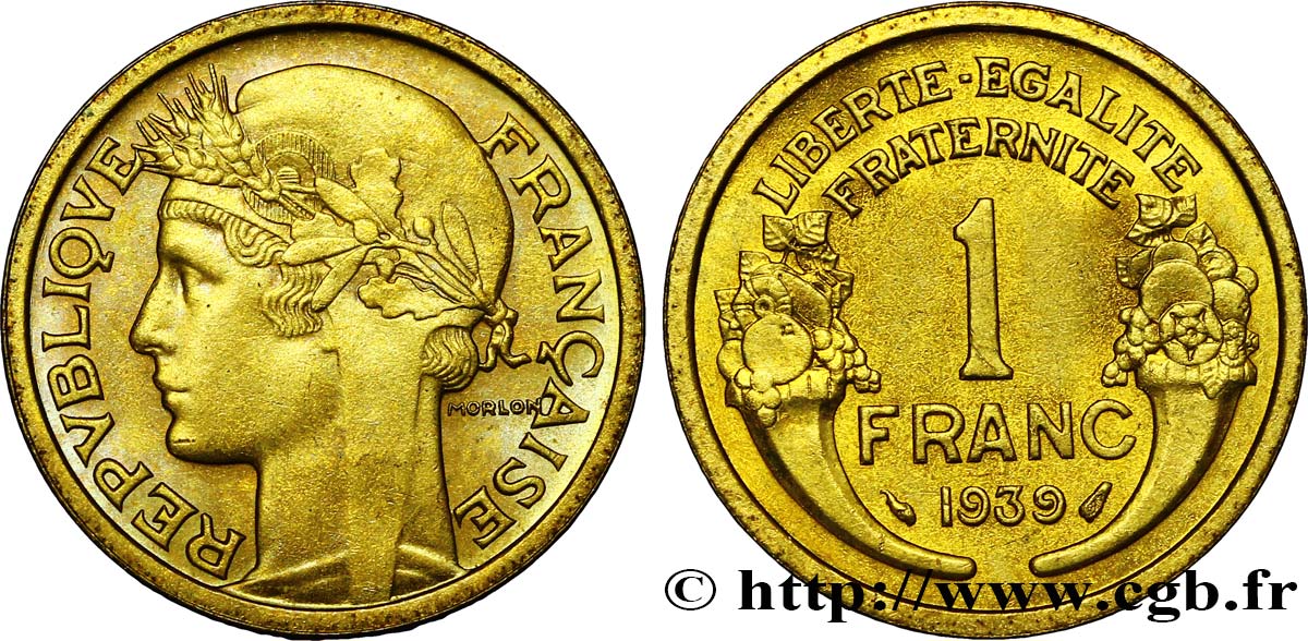 1 franc Morlon 1939 Paris F.219/10 MS60 