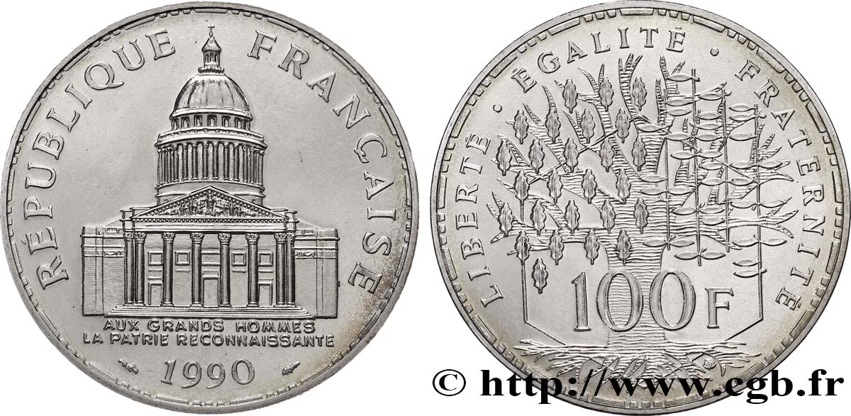 100 francs Panthéon 1990  F.451/10 FDC65 
