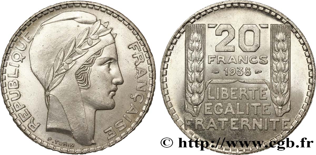 20 francs Turin 1938  F.400/9 SC63 