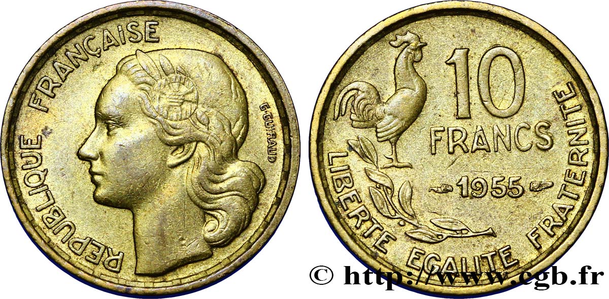 10 francs Guiraud 1955  F.363/12 SUP55 