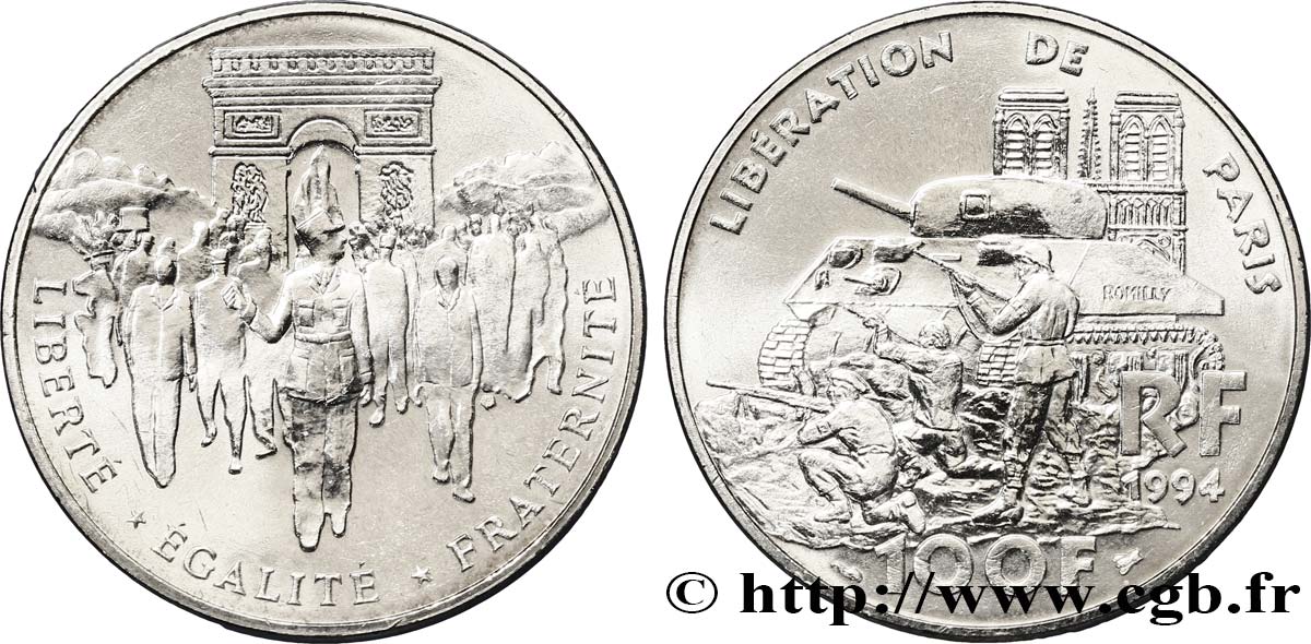 100 francs Libération de Paris 1994  F.462/2 MS62 