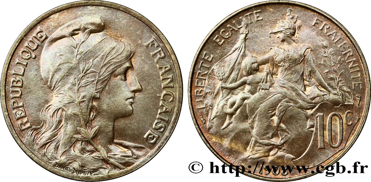 10 centimes Daniel-Dupuis 1908 Paris F.136/17 EBC60 