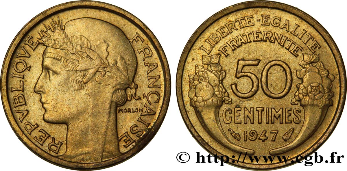 50 centimes Morlon 1947 Paris F.192/19 AU53 