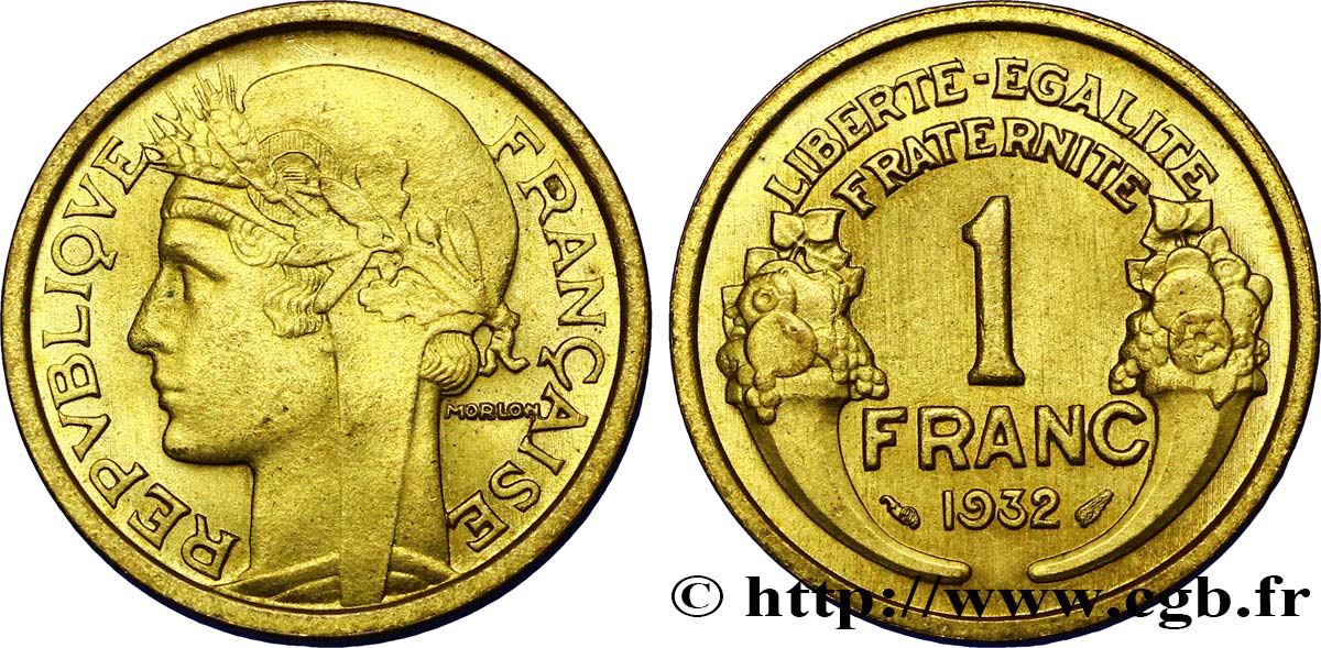 1 franc Morlon 1932 Paris F.219/3 fmd_357582 Modernes