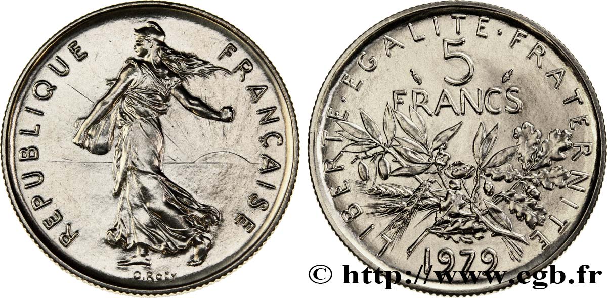 5 francs Semeuse, nickel 1979 Pessac F.341/11 FDC65 