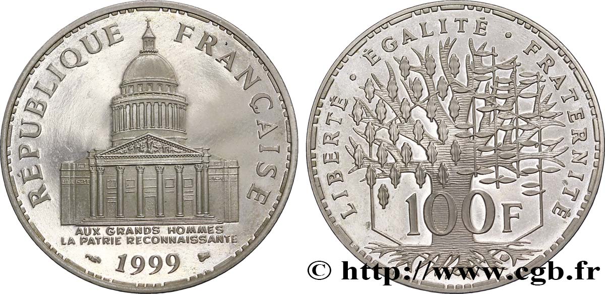 100 francs Panthéon 1999  F.451/22 MS67 