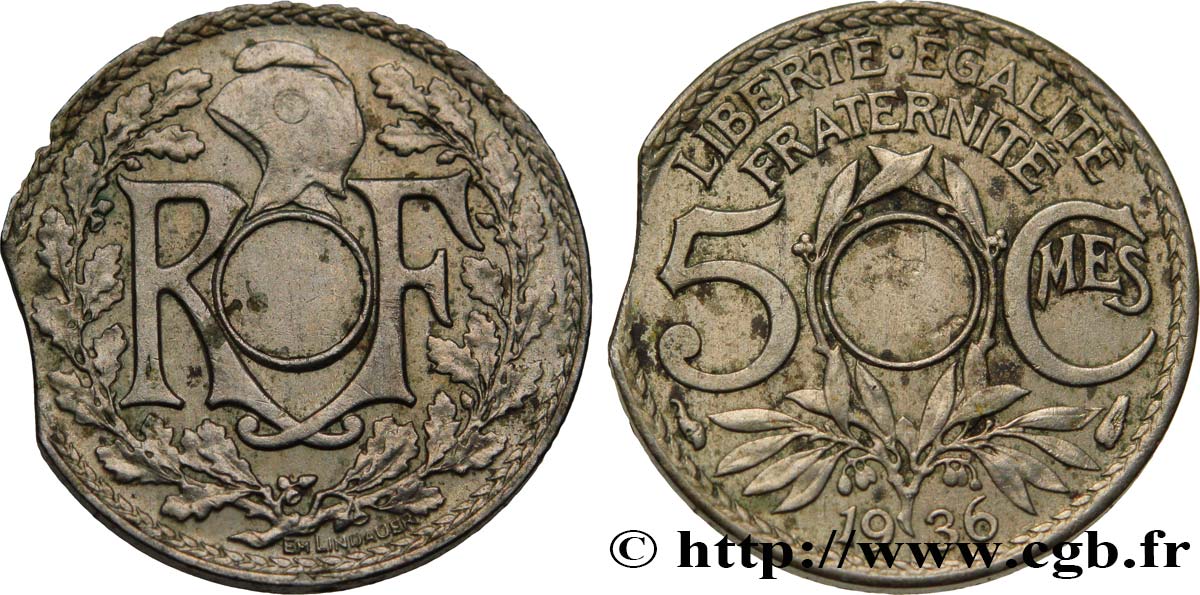5 centimes Lindauer, petit module, non perforé et clipé 1927 Paris F.122/19 var. MBC48 
